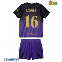 Barcelona Rodri Hernandez #16 Bortedraktsett Barn 2026-27 Kortermet (+ Korte bukser)